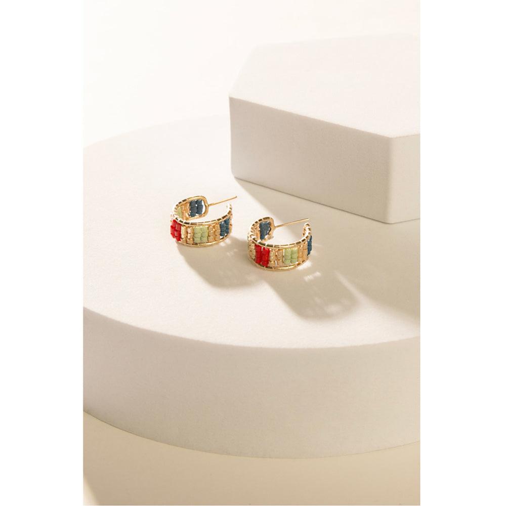 Gerramonda Bead Earrings In Red