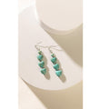Flowing Hearts Earrings In Blue