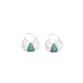 Trekant Charm Earrings In Blue