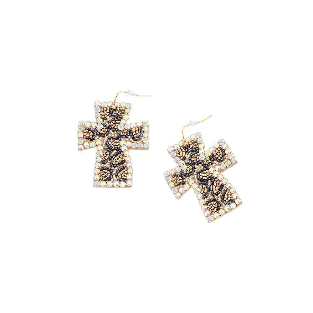Faith, Always Beaded Earrings In Multicolor