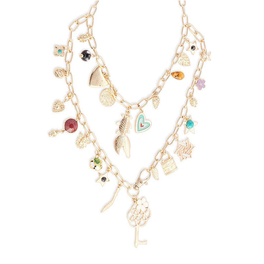 Flowers & More Charms Halskette