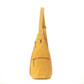 Marigold Scroll Sling Bag In Mustard