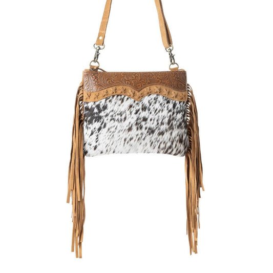 Timber Trail Ledertasche in polierter Bronze & Soft Porcelain