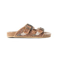 Falling Feather Sandals In Dark Brown
