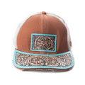 Jenson Hill Cap In Brown & Beige