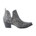 Moonlight on the Mesa Booties In Crackle Black