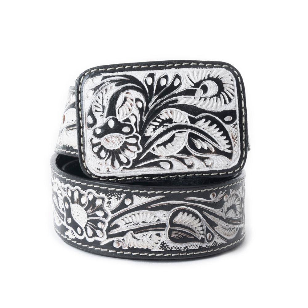 Desert Silver Moon Women's Belt In Black