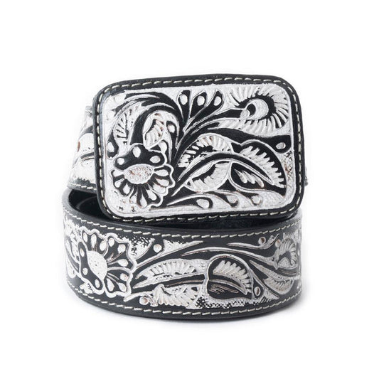 Desert Silver Moon Damengürtel in Schwarz