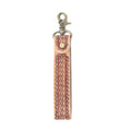 Bronco Loop Leather Key Fob in Brandy Oak