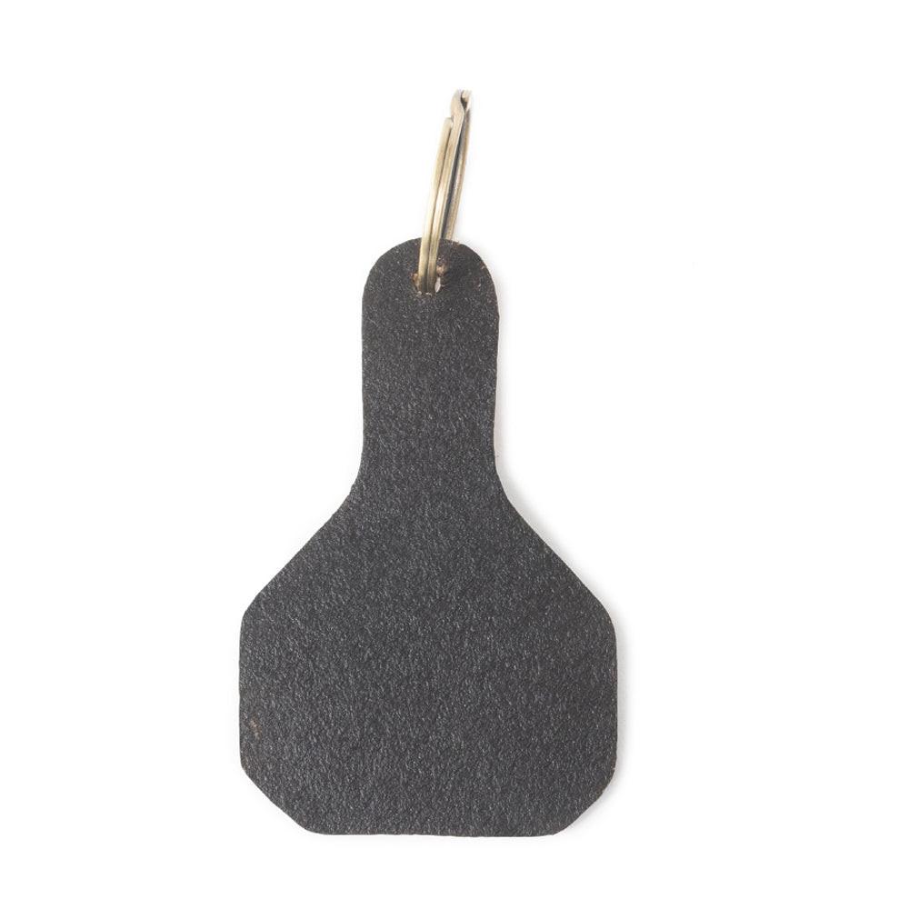 Whispers of the West Tooled Leather Key Fob in Tan