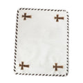 Western Grace Hairon Table Runner '' SET OF 4 '' in Saddle Ivory