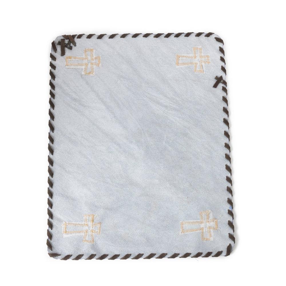 Western Grace Hairon Table Runner '' SET OF 4 '' in Saddle Ivory