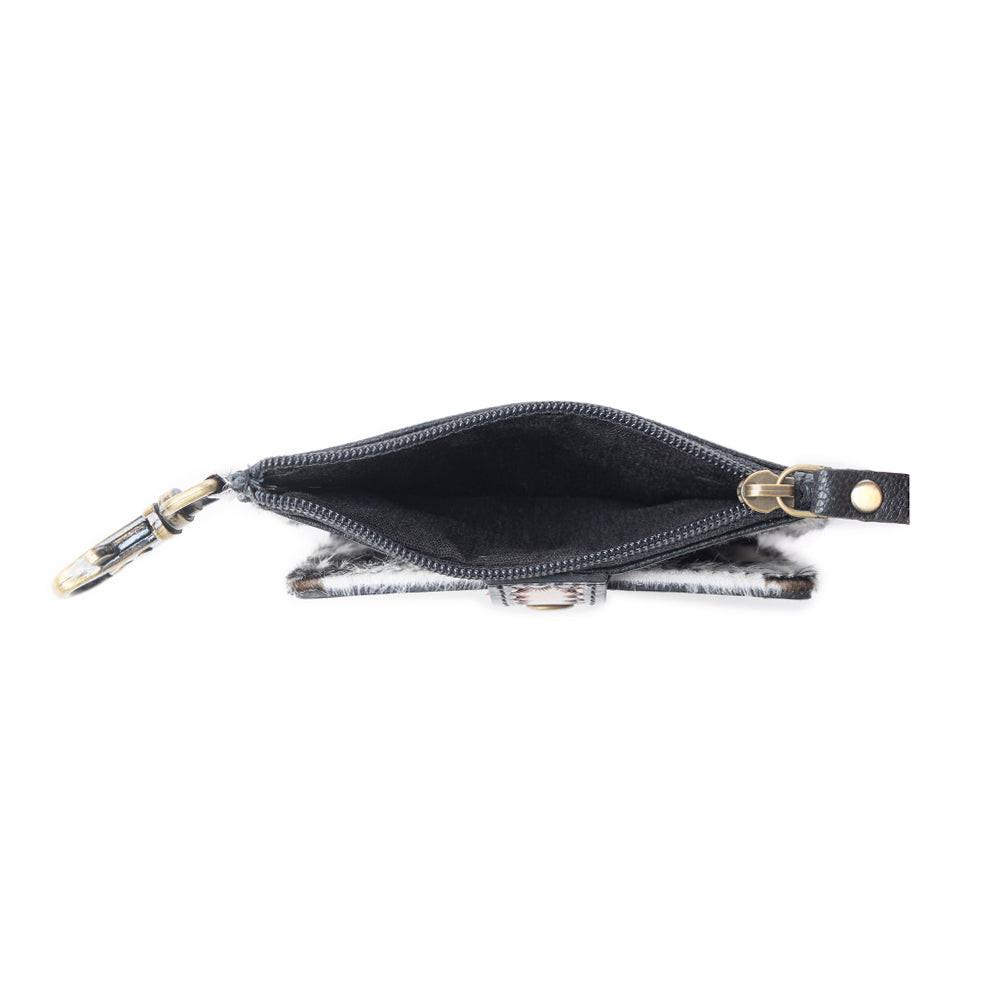 Wildflowers of the Prairie Credit Card Holder In Black & Brown