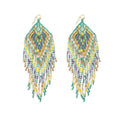 Lonanna Beaded Earrings In Green