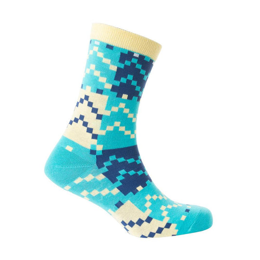 Hahnenfuß-Brise-Betty-Socken in Blau