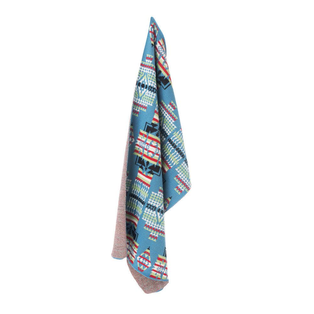 Mesa Mirage Knitted Cotton Kitchen Towel '' SET OF 2 '' in Aztec Blue