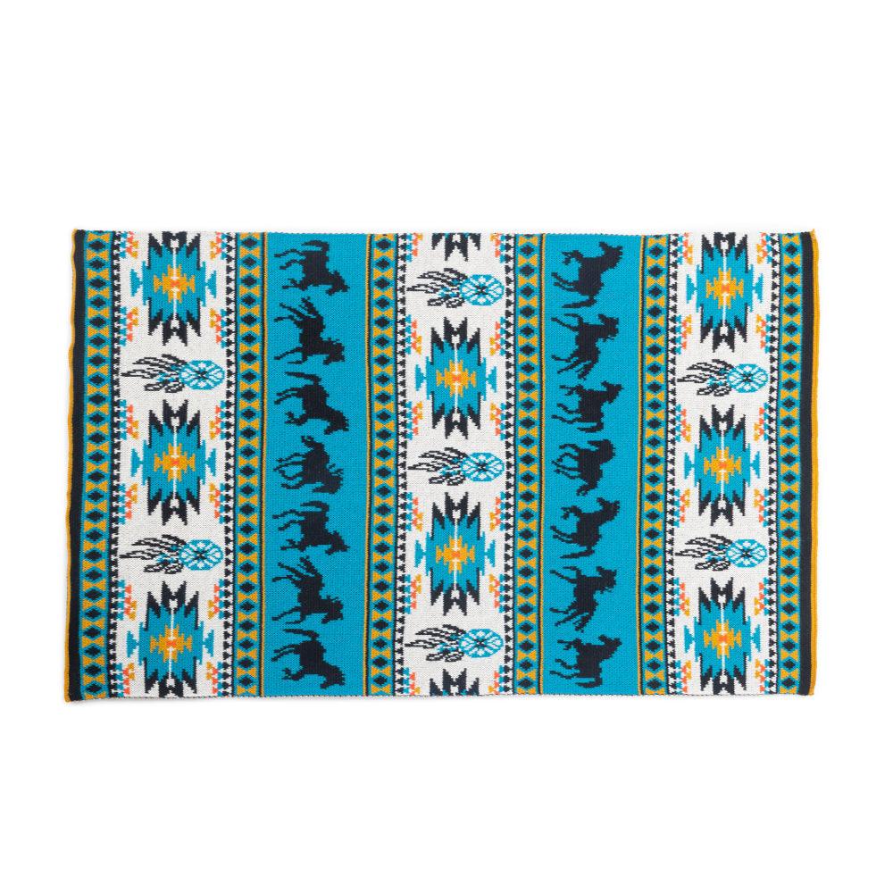 Dreamcatcher Knitted Cotton Kitchen Towel '' SET OF 2 '' in Prairie Blue