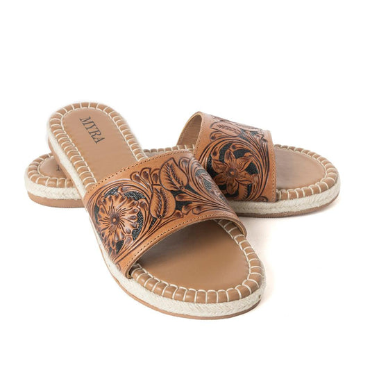 Dustlily Trail Handgearbeitete Sandalen in Rawhide Tan