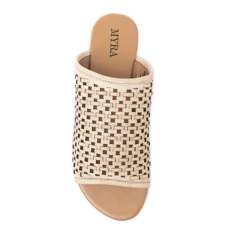 Dawnlace Desert Curve Sandals in  Beige