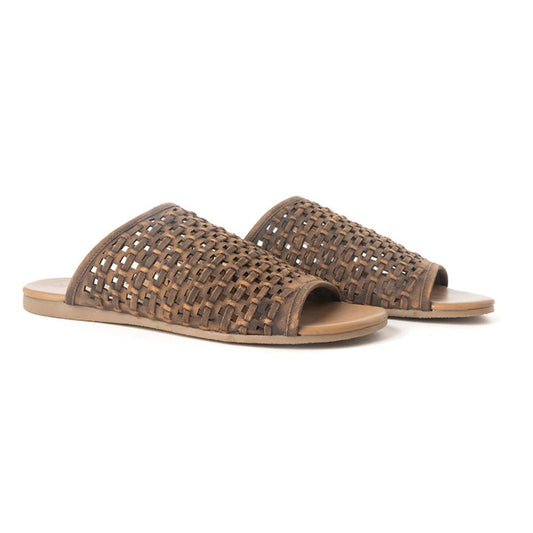 Dawnlace Wüstensandalen mit geschwungenem Riemen in Dusty Beige