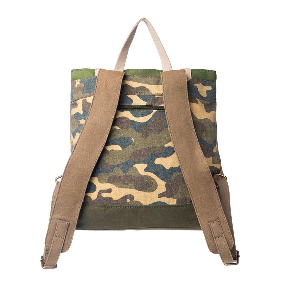 Myra Ranger’s Day Backpack in Woodland Camo Green