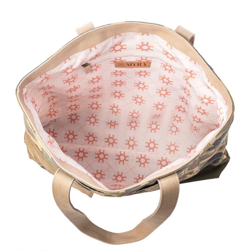 Myra Ranger’s Day Tote Bag in Jungle Camo Green