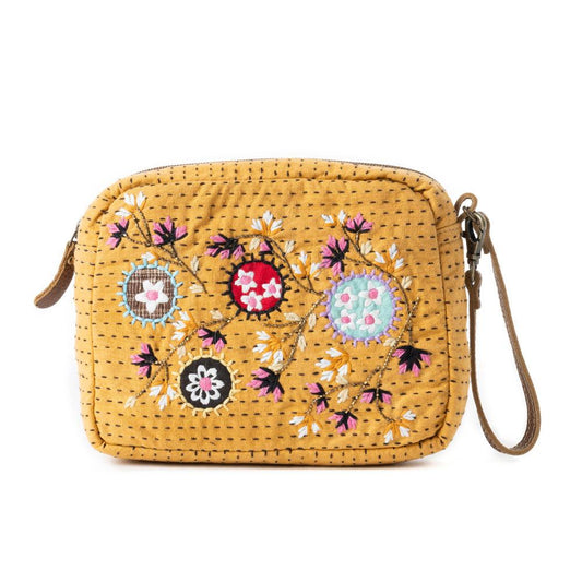 Gewebte Daisy Pop Tasche in Ringelblumengelb