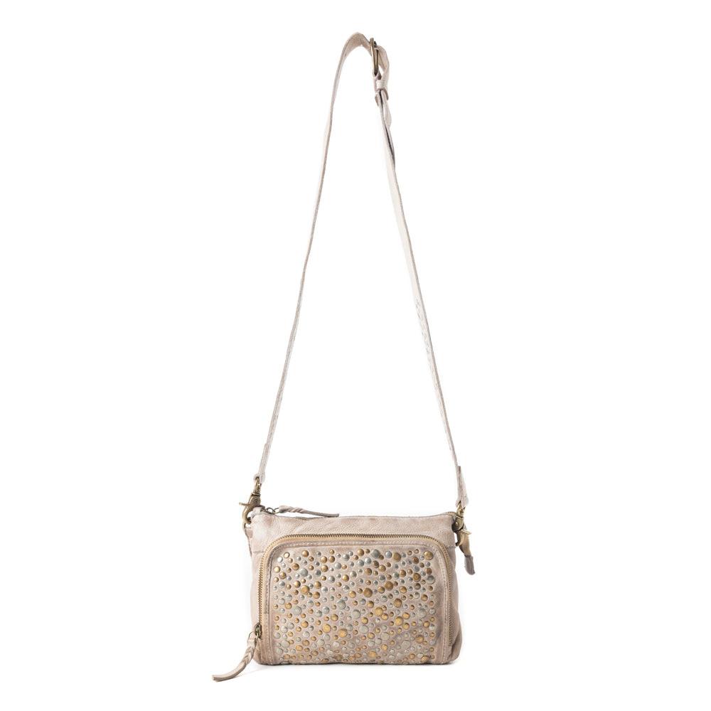 Mossveil Leather Bag in Beige