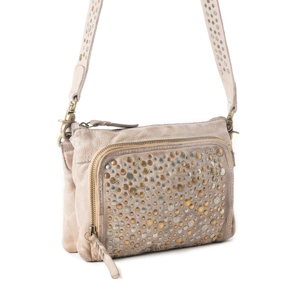 Mossveil Leather Bag in Beige