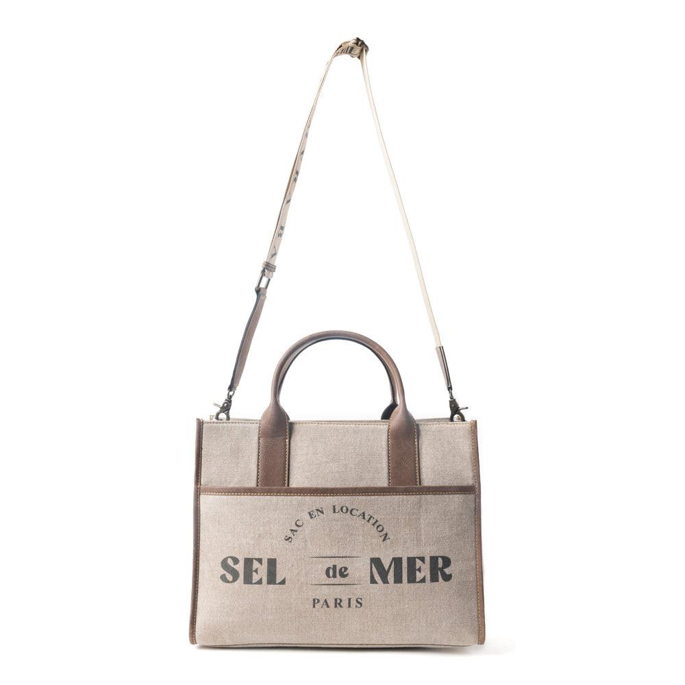 Sel de Mer Shoulder Bag in Old Mill White