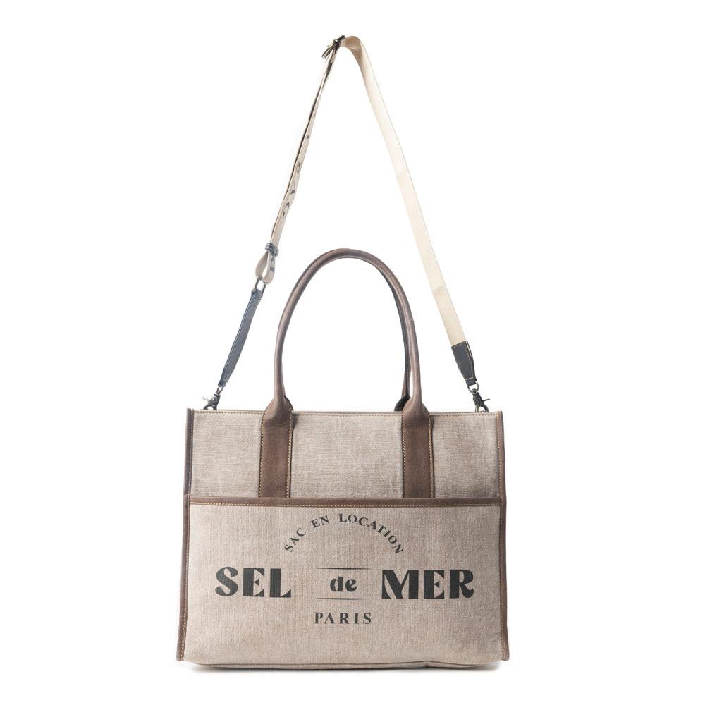 Sel de Mer Tote Bag in Old Mill White