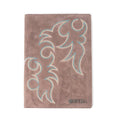 Texas Blaze Embroidered Leather Diary in Brown