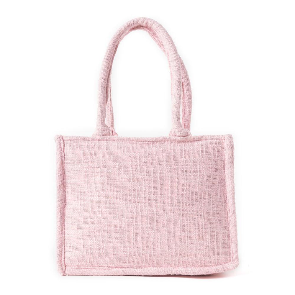 Gypsy Lace Canvas Bag in Light Pink