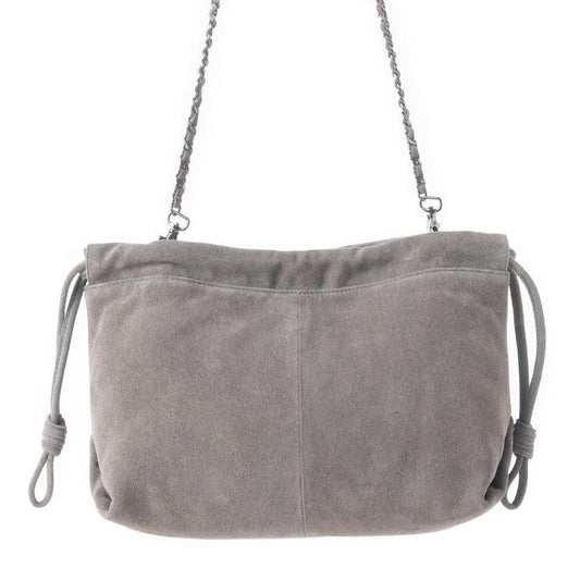 Wanderlust Suede Shoulder Bag in Moon Ash