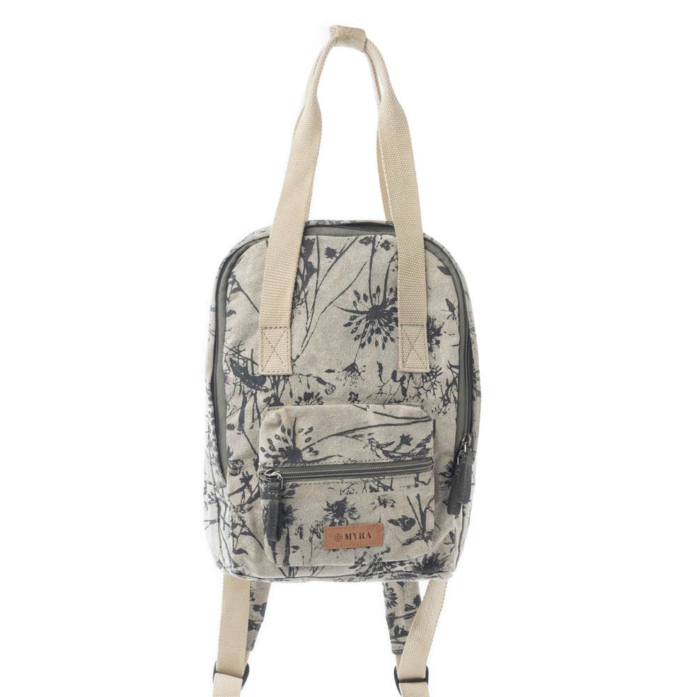 Myra Fable Flora Cotton Backpack in Earthy Sage
