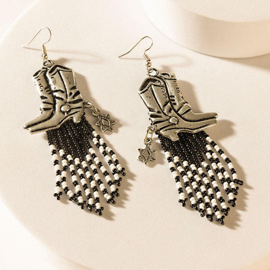 Cowgirl Cosmo Ohrringe in Rodeo Silber