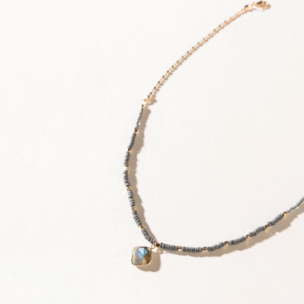 Odessa Stone Necklace in Shadow Quartz
