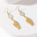 Odessa Charm Earrings in Brass Glow