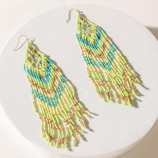Calypso Bloom Earrings in Cactus Lime