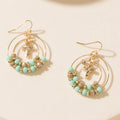 Myra Serenity Earrings in Aqua Gold