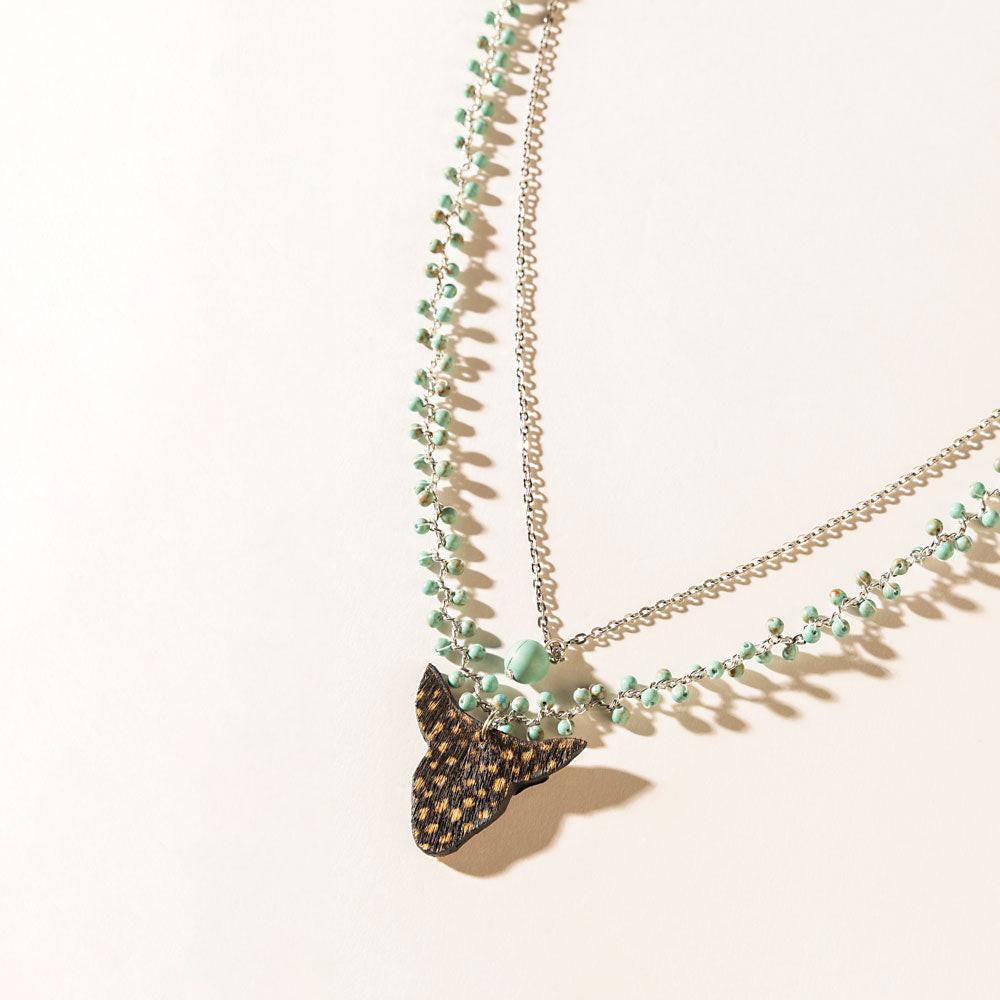 Spirit of the Plains Necklace in Moon Silver