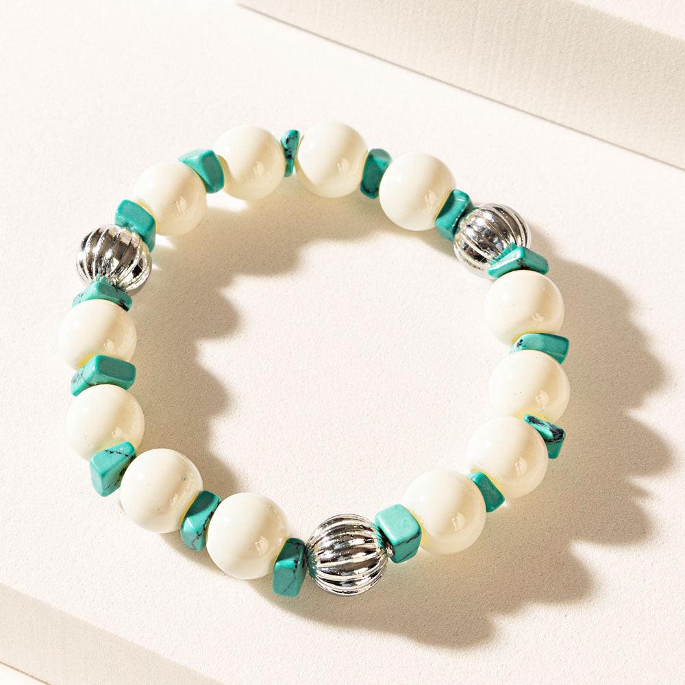 Lucky Mirage Bracelet in Ivory Blue