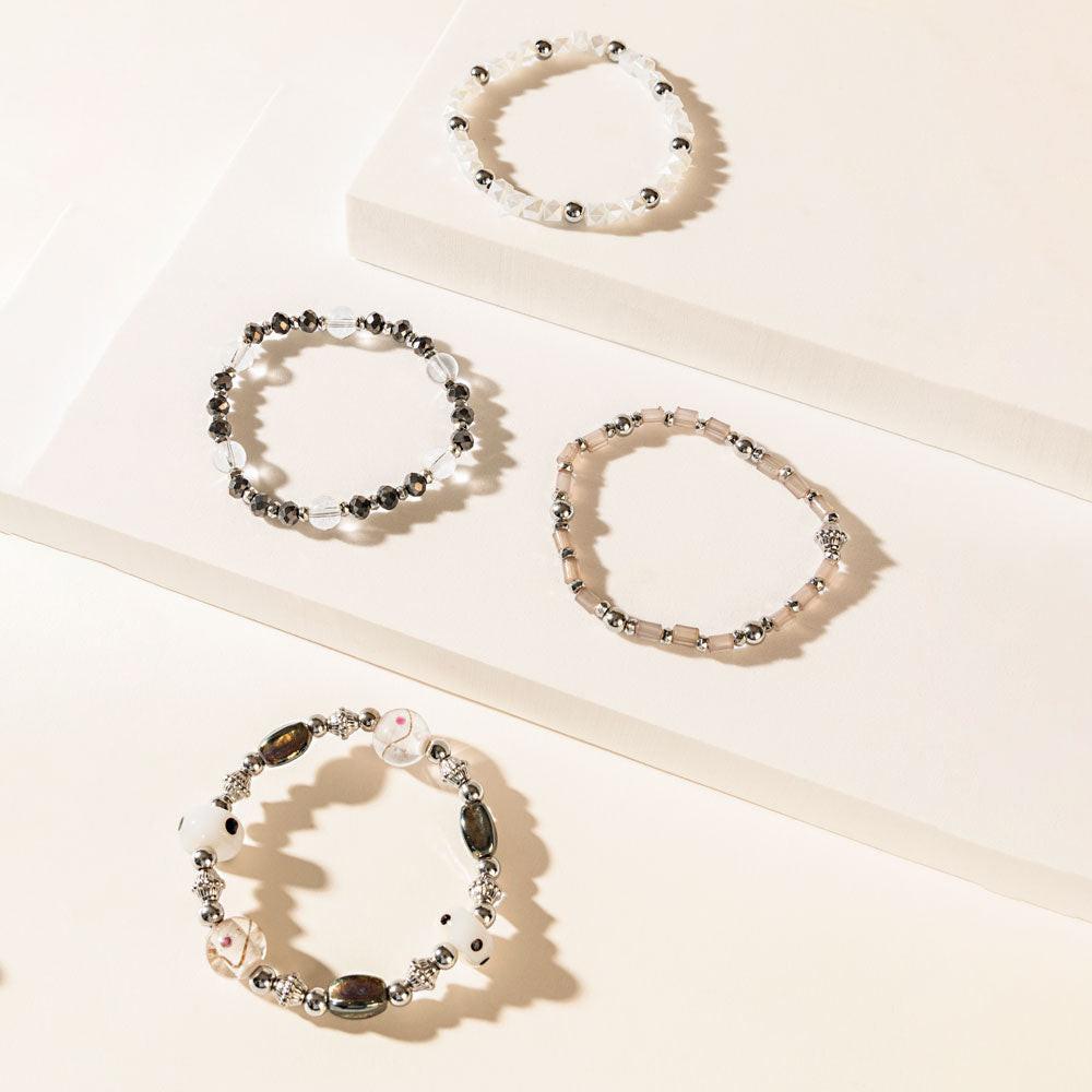 Ashen Aura Bracelet in Frost Grey