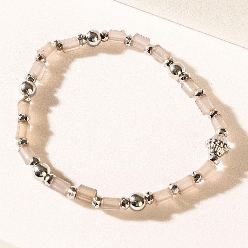 Ashen Aura Bracelet in Frost Grey