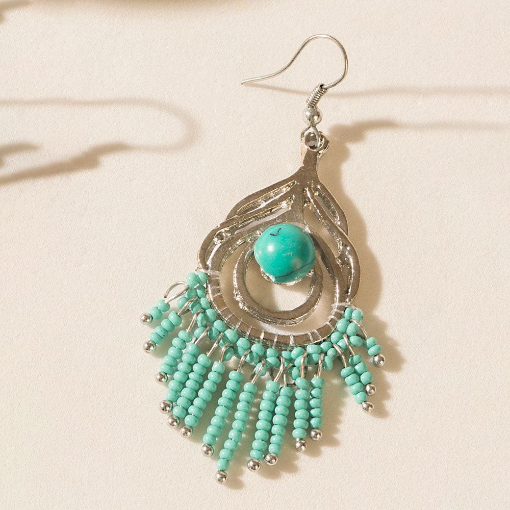 Sway of the Sea Earrings in Lagoon Blue