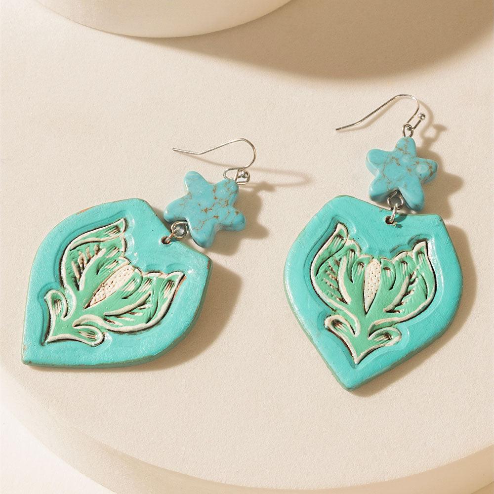 Star of Sedona Earrings in Dark Ember