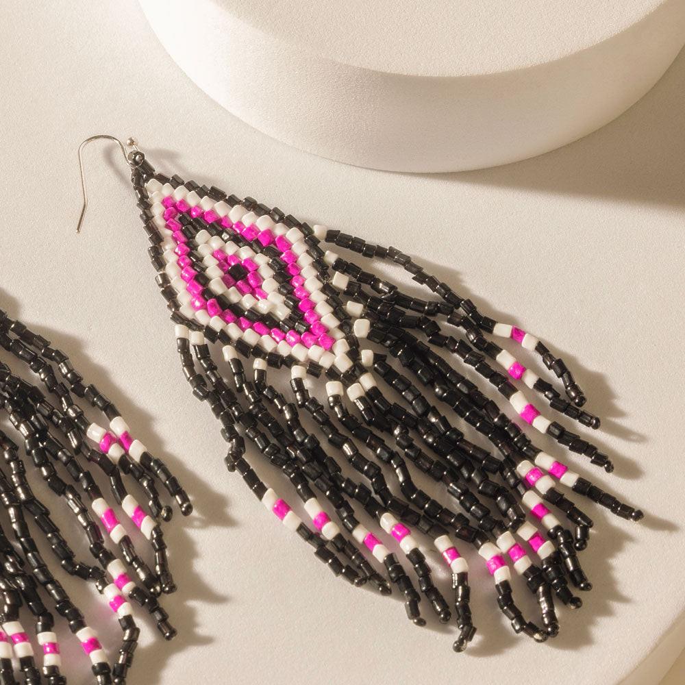 Myra Diamondback Earrings in Mesa Pink