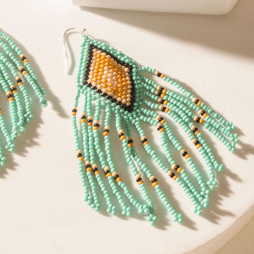 Myra Dakota Diamond Earrings in Sky Teal