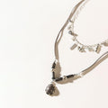 Wandererâ€™s Wish Necklace in Coal Silver