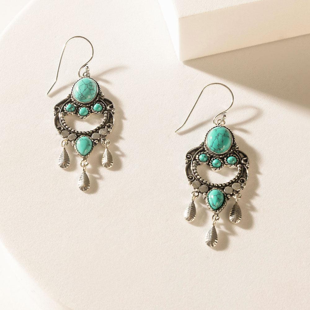 Myra Featherchant Earrings in Spirit Teal